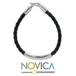 Leather 'Opposites' Bracelet (Thailand)