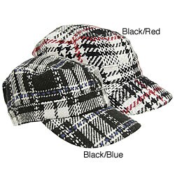 Adi Designs Fleece Lined Plaid Cap