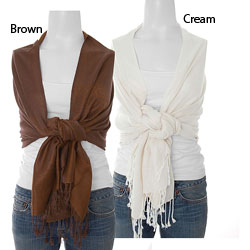 Adi Designs Pashmina Shawl with Fringe