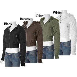 Cest Joi Brand Junior's Quilted Hooded Jacket