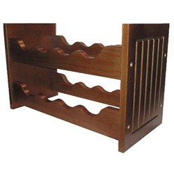 Mission 8-bottle Mahogany Wine Rack