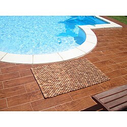 Small Hardwood Indoor/Outdoor Teak Mat