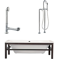 Tella Cradle Tub and Floor Faucet Package