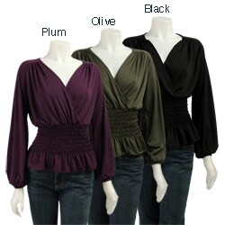 Simply Irresistible Women's Smocked V-neck Top