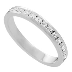 Sterling Silver Cubic Zirconia Eternity Band Ring