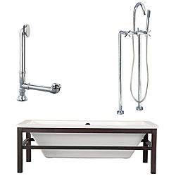 Tella Cradle and Tub with Floor Faucet Package