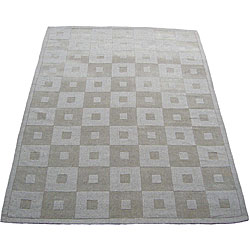 Indo Hand-tufted Grey Rug (8' x 10')
