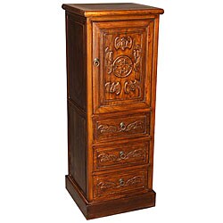Handmade Asian Trim Storage Cabinet