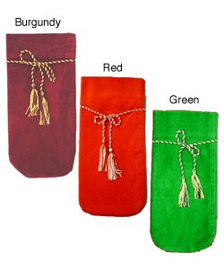 Set of 12 Velvet Wine Gift Bags