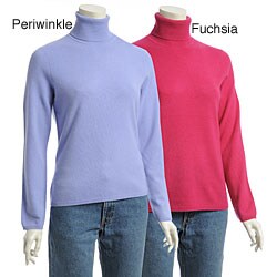 Lusso Women's Cashmere Turtleneck Sweater