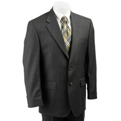 IZOD Men's Grey Stripe 2-button Suit