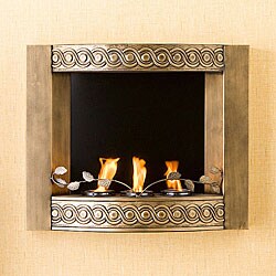 Bristol Antique Gold Wall Mount Fireplace