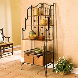 Augusta Black Baker's Rack