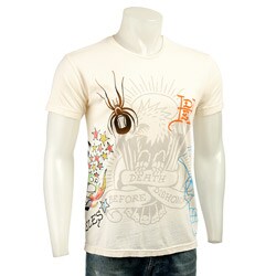 Ed Hardy Men's Short-sleeve Leopard Shirt