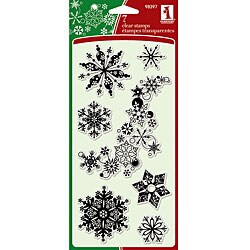 Inkadinkado Clear 'Snowflakes A-Plenty' Stamps