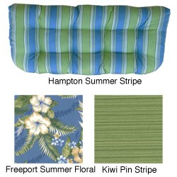 Double U Shape Outdoor Love Seat Cushion