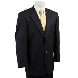 US Polo Men's Navy Worsted Wool 2-button Sportcoat