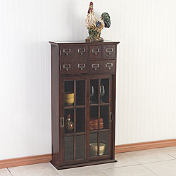 Apothecary Media Storage Cabinet