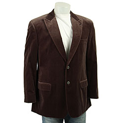 Haspel Men's Norwood Brown Velvet 2-button Blazer