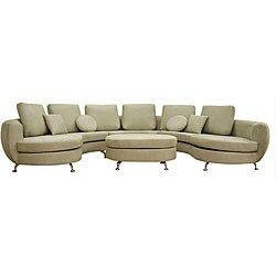 Julian 4-piece Off White Fabric Sofa Set