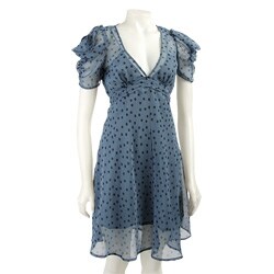 BB Dakota Women's Tani Club Print Georgette Dress