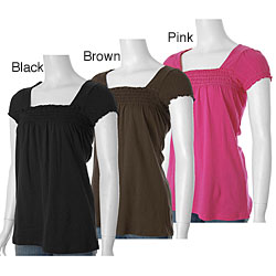 Self Esteem Junior's Smocked Bodice Shirt