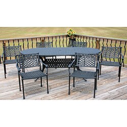 Princeton 7-piece Black Dining Set