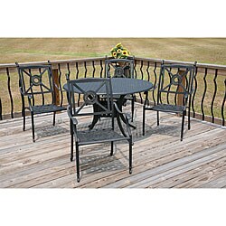 Monte Carlo 5-peice Black Dining Set