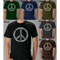 Los Angeles Pop Art Men's 77-language Peace Symbol