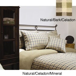 Eco Vegetable Check King Duvet Mini Set