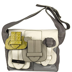 Chloe Small Calfskin Grey Messenger Bag