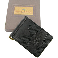 Tommy Bahama Men's Swing Bar Black Leather Wallet