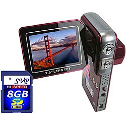 SVP HDDV-3000R-8GB D1-Quality Red Camcorder Kit