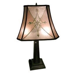 Mica-style Table Lamp