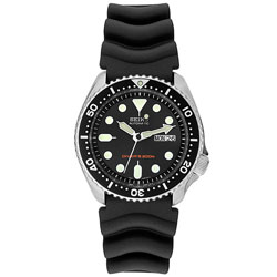 Seiko Men's Diver Automatic Black Rubber Watch