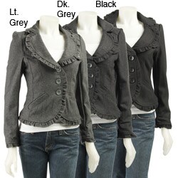 Last Kiss Women's Ruffle Edge Jacket