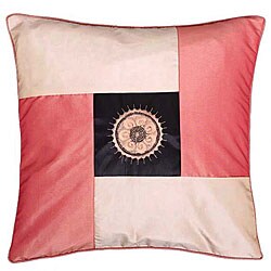 Decorative Pink and Peach Sunflower Cushion Cover.