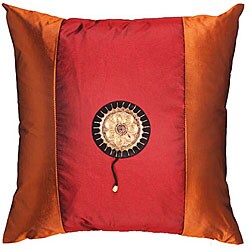 Crimson/ Tangerine Decorative Cushion Cover
