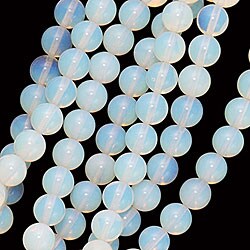 Opalite Moonstone 6mm Glass Round Beads (Pack of 66)