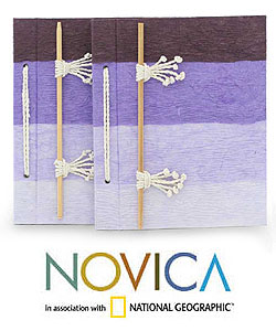 Set of 2 'Treasured Words in Plum' Journals (Thailand)