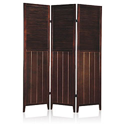 Decorative 3-Panel Hardwood Screen/ Room Divider 