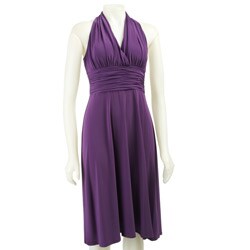 Evan Picone Women's Purple Marilyn Dress