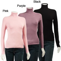 Lou Lou Women's Basic Turtleneck Sweater