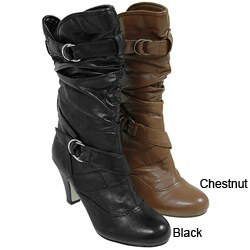 Bamboo by Journee Women's Slouchy Round Toe Boots