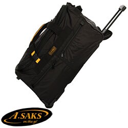 A.Saks 25-inch Expandable Wheeled Duffel Bag