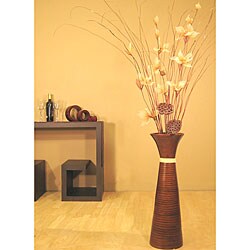 Plantation Floor Vase with Lilies, Lotus and Wispies