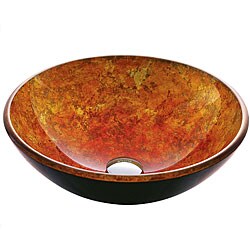 Vigo Livorno Tempered Glass Vessel Sink
