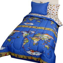 Crayola 'Around the World' Comforter and Sheet Set