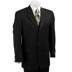Adolfo Men's Navy Wool 3-button Suit