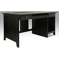 Newport Country Style Home Office Black Desk